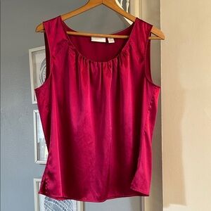 Chico’s Raspberry Silky Splendor Sleeveless Top Chico’s Size 2 = US Size L